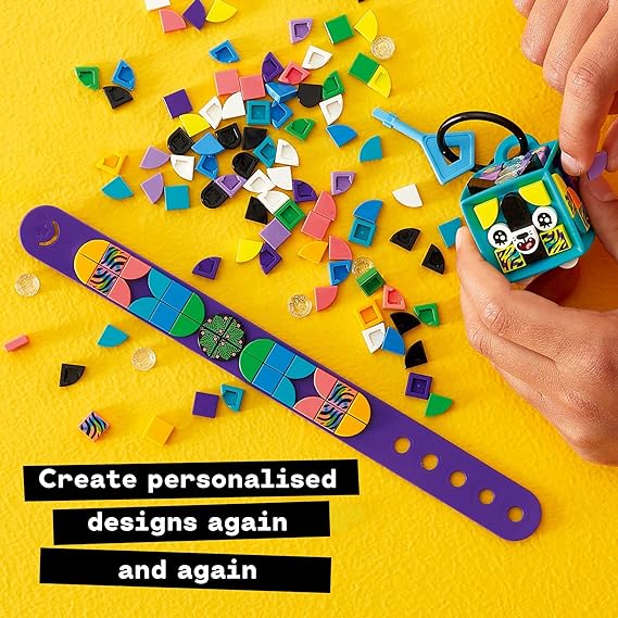 Buy Lego Dots  Neon Tiger Bracelet and Bag Tag DIY Craft Kit  41945 with 188pcs | Yallatoys.com