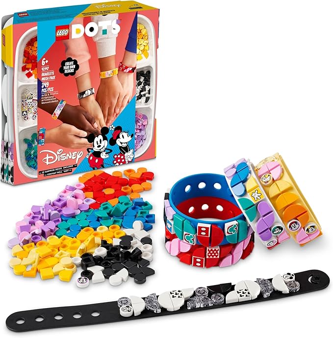 Buy Lego Dots 41947 Mickey & Friends Bracelets Mega Pack With 349pcs | Yallatoys.com