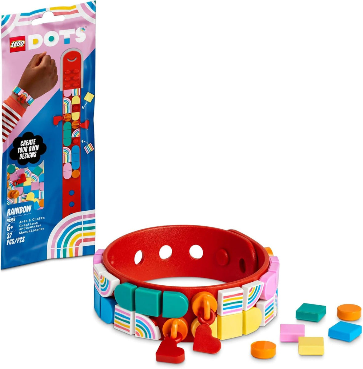Buy Lego Dots 41953 Rainbow Bracelet With Charms With 37pcs | Yallatoys.com