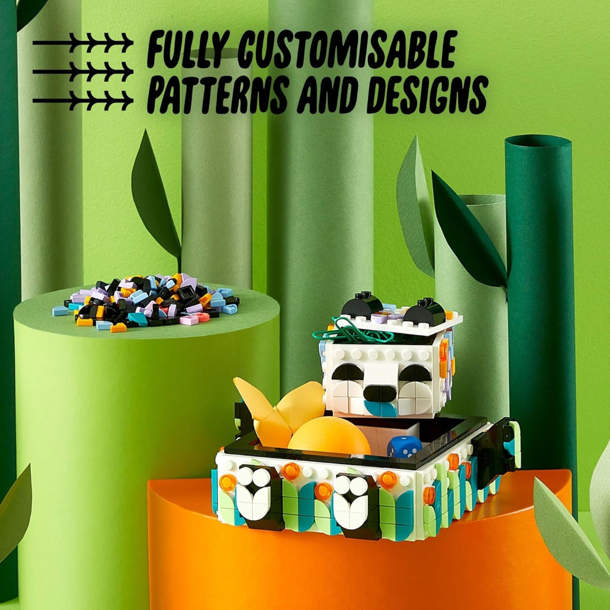 Buy Lego Dots Cute Panda Tray 41959  with 517pcs | Yallatoys.com