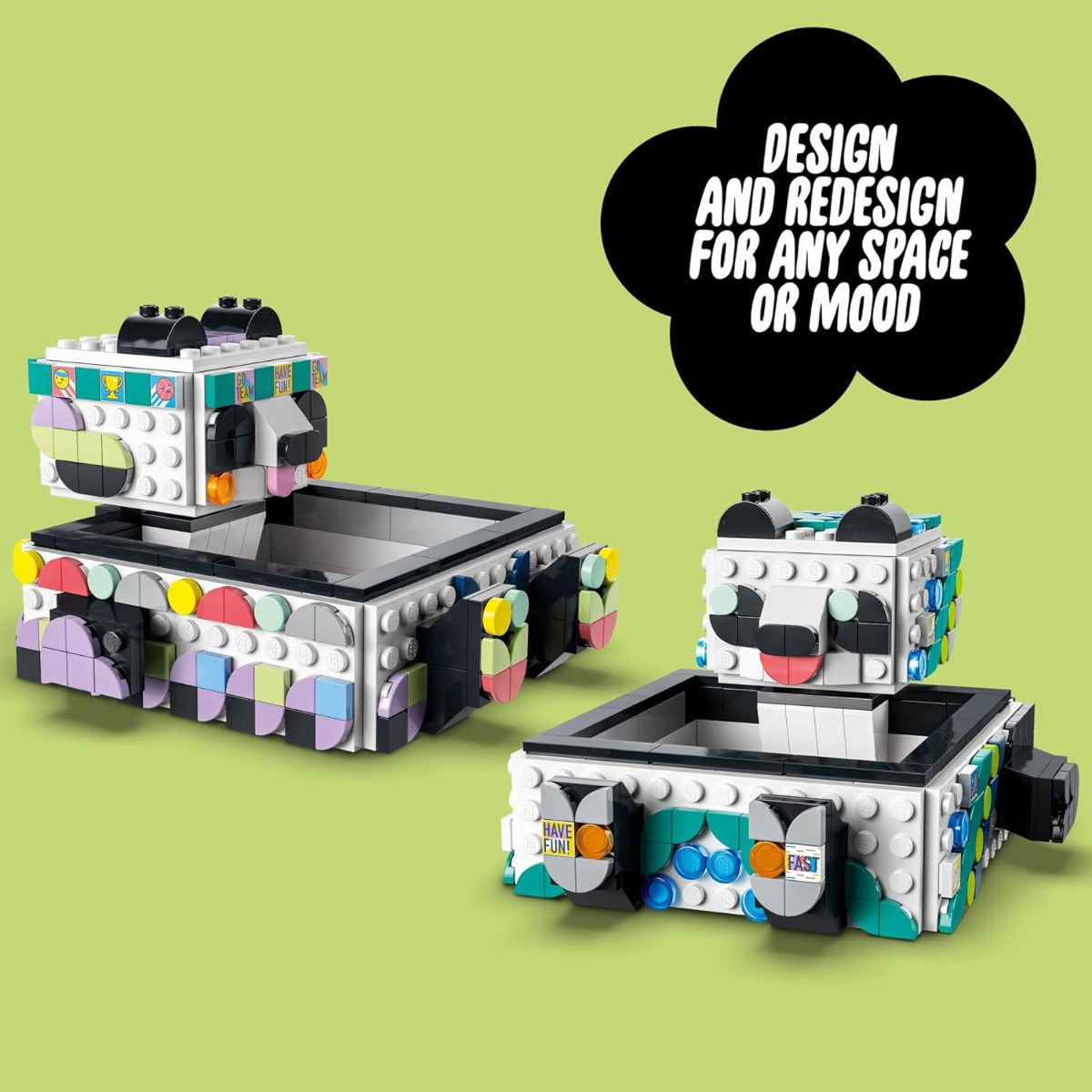 Buy Lego Dots Cute Panda Tray 41959  with 517pcs | Yallatoys.com