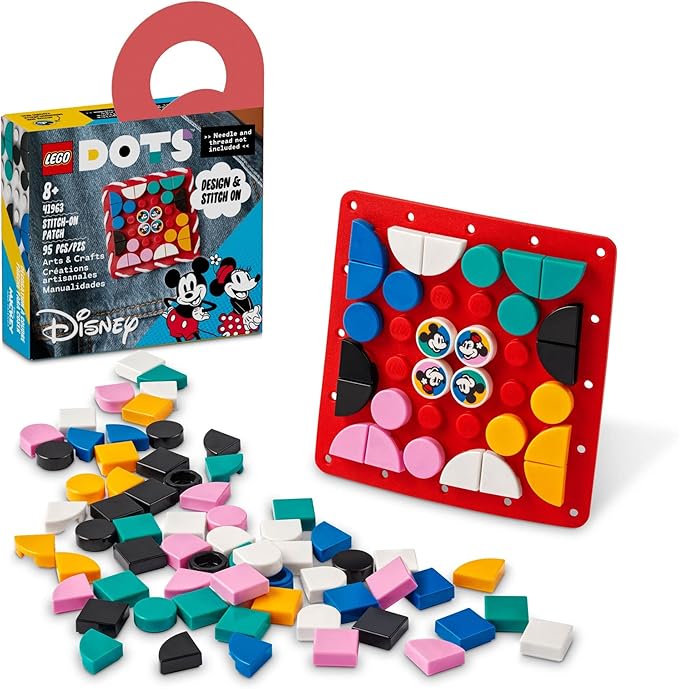 Buy Lego Dots 41963 Mickey Mouse & Minnie Mouse Stitch On Patch With 95pcs | Yallatoys.com