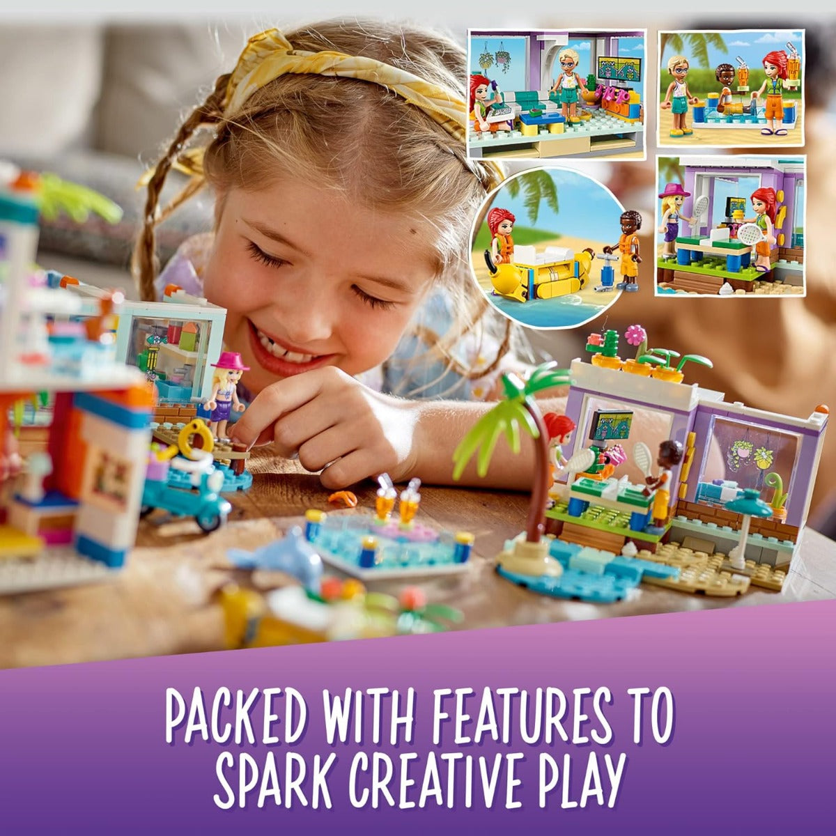 Buy Lego Friends Vacation Beach House 41709 with 686pcs | Yallatoys.com