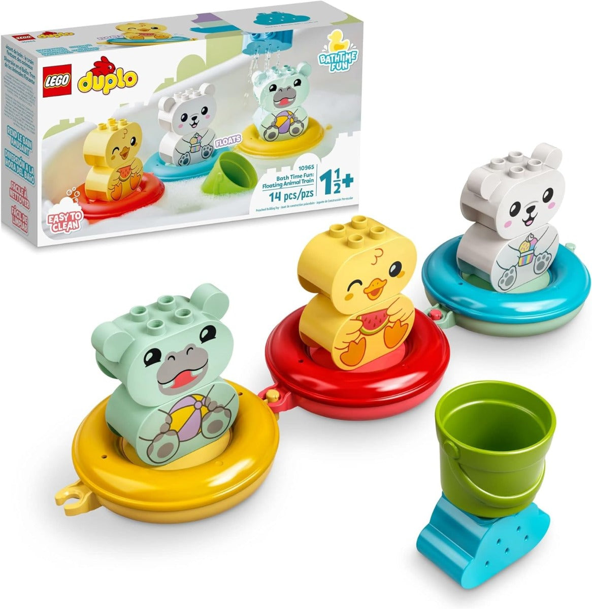 Buy Lego Duplo Bath Time Fun Floating Animal Train 10965 with 14pcs | Yallatoys.com