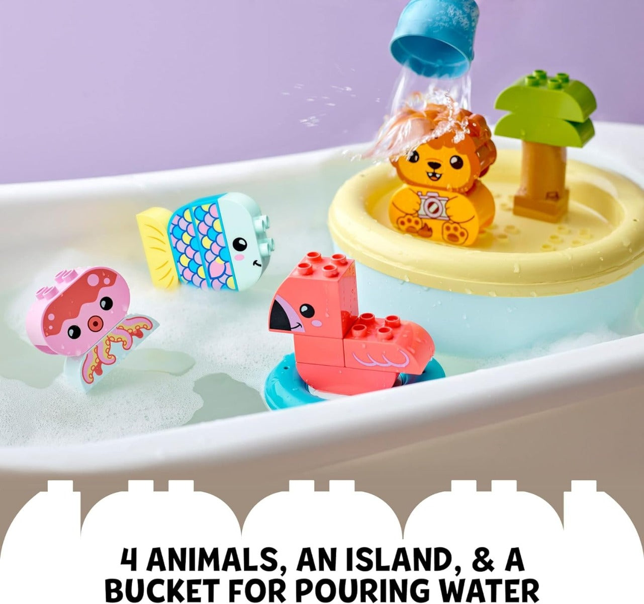Buy Lego Duplo Bath Time Fun Floating Animal Island 10966 with 20pcs | Yallatoys.com