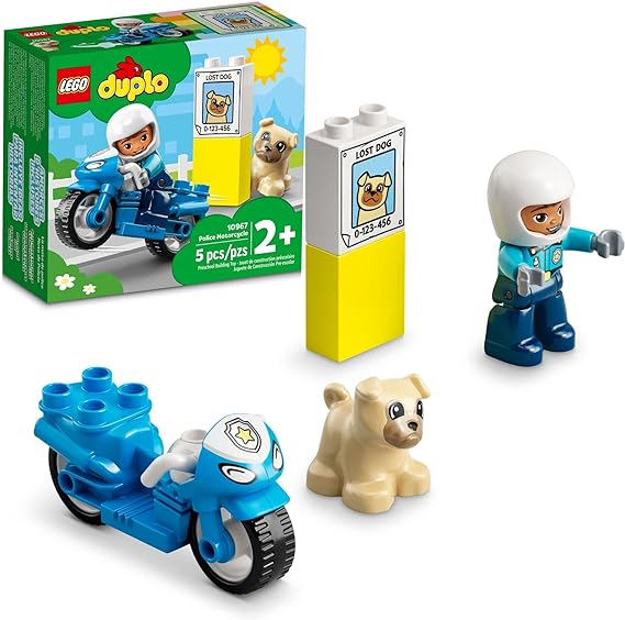 Buy Lego Duplo Police Motorcycle 10967 with 5 pcs | Yallatoys.com