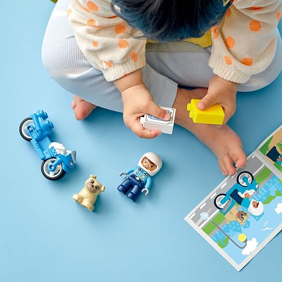 Buy Lego Duplo Police Motorcycle 10967 with 5 pcs | Yallatoys.com