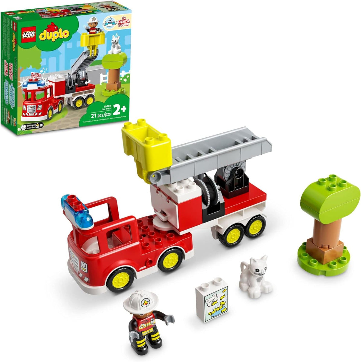Buy Lego Duplo Town Fire Truck 10969 Building Toy Set with 21pcs | Yallatoys.com