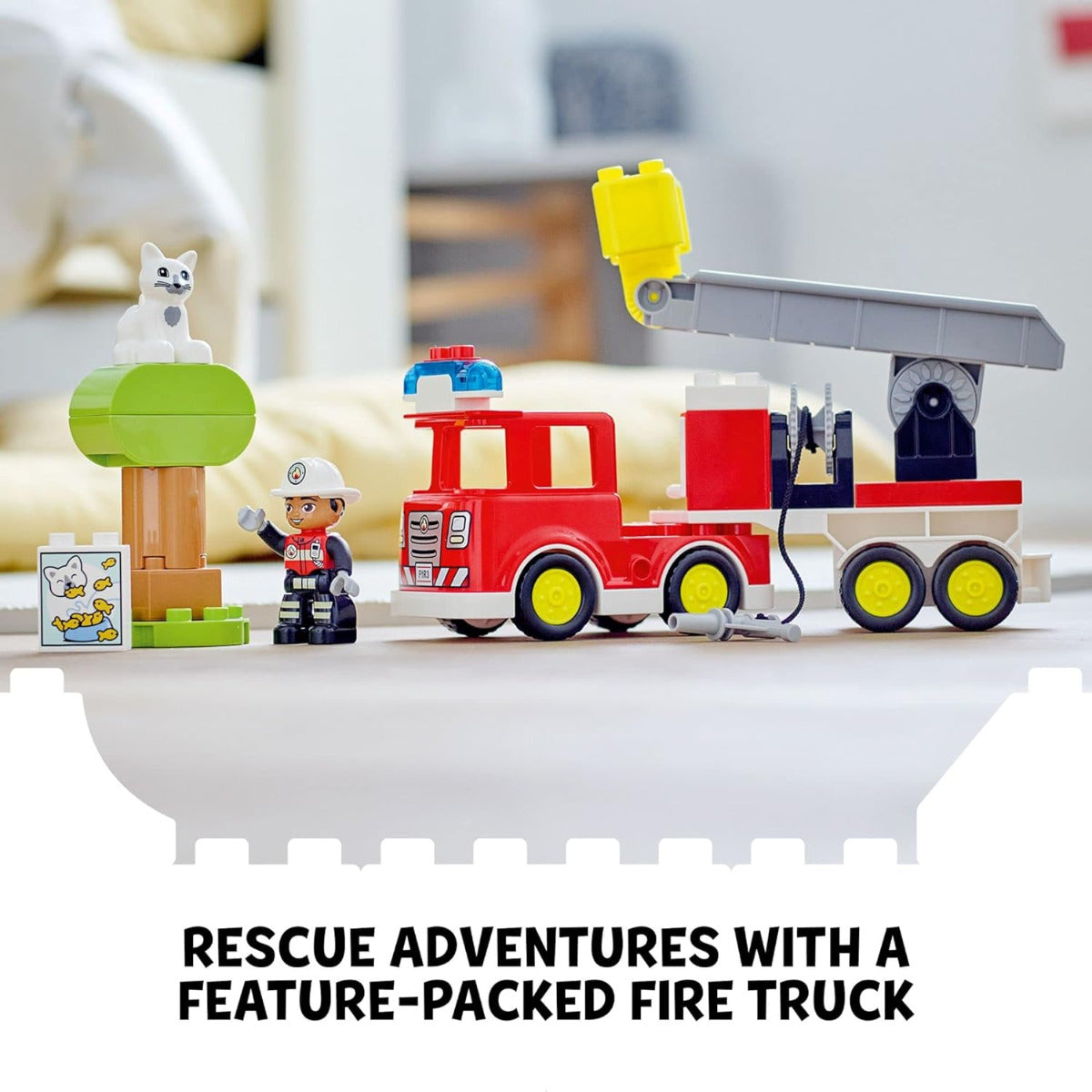 Buy Lego Duplo Town Fire Truck 10969 Building Toy Set with 21pcs | Yallatoys.com