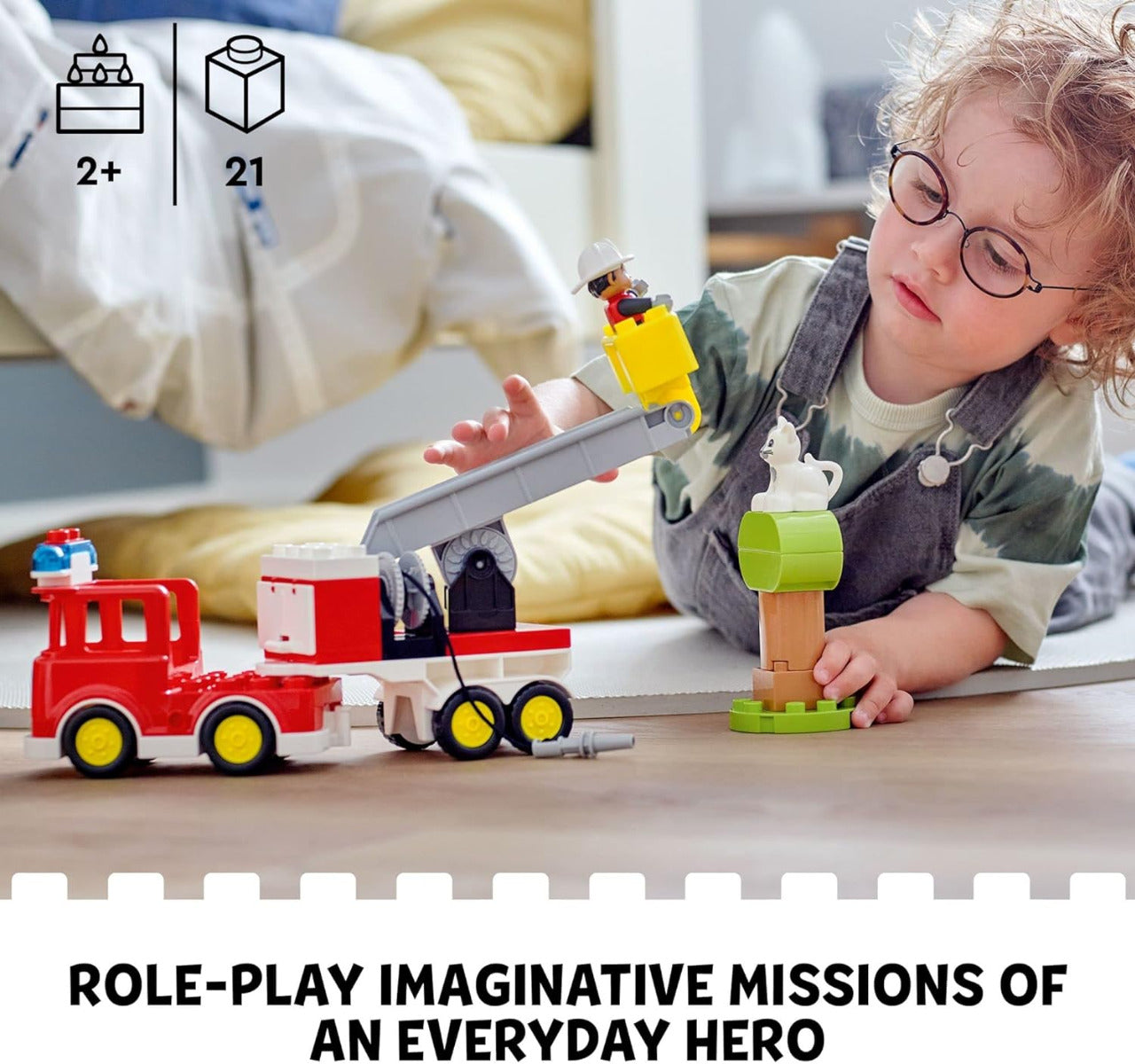 Buy Lego Duplo Town Fire Truck 10969 Building Toy Set with 21pcs | Yallatoys.com