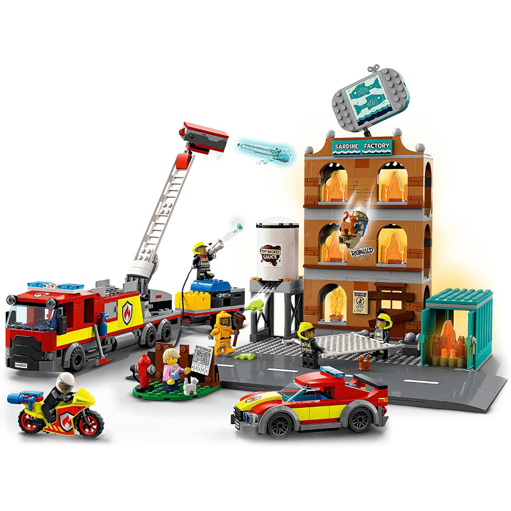 Buy Lego City Fire Brigade 60321 with 766pcs | Yallatoys.com