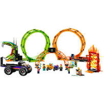 Buy Lego City Stuntz Double Loop Stunt Arena Building Kit 60339 with 598pcs | Yallatoys.com