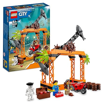 Buy Lego City The Shark Attack Stunt Challenge Building Kit  60342 with 122 Pcs | Yallatoys.com