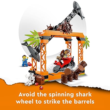 Buy Lego City The Shark Attack Stunt Challenge Building Kit  60342 with 122 Pcs | Yallatoys.com