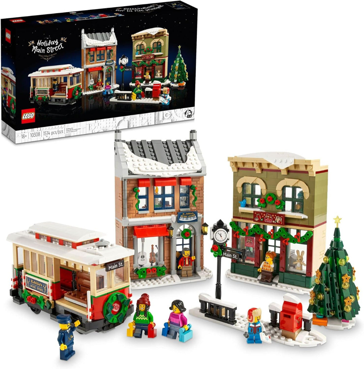 Buy Lego Holiday Main Street Building Set 10308 with 1514pcs | Yallatoys.com