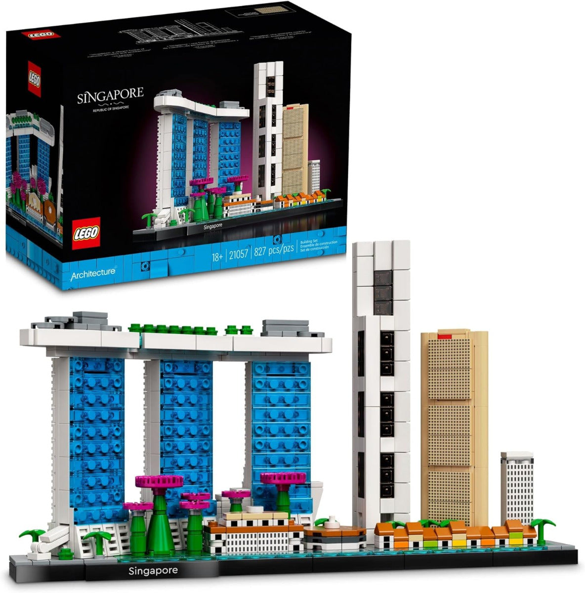 Buy Lego Architecture Singapore 21057 with 827pcs | Yallatoys.com