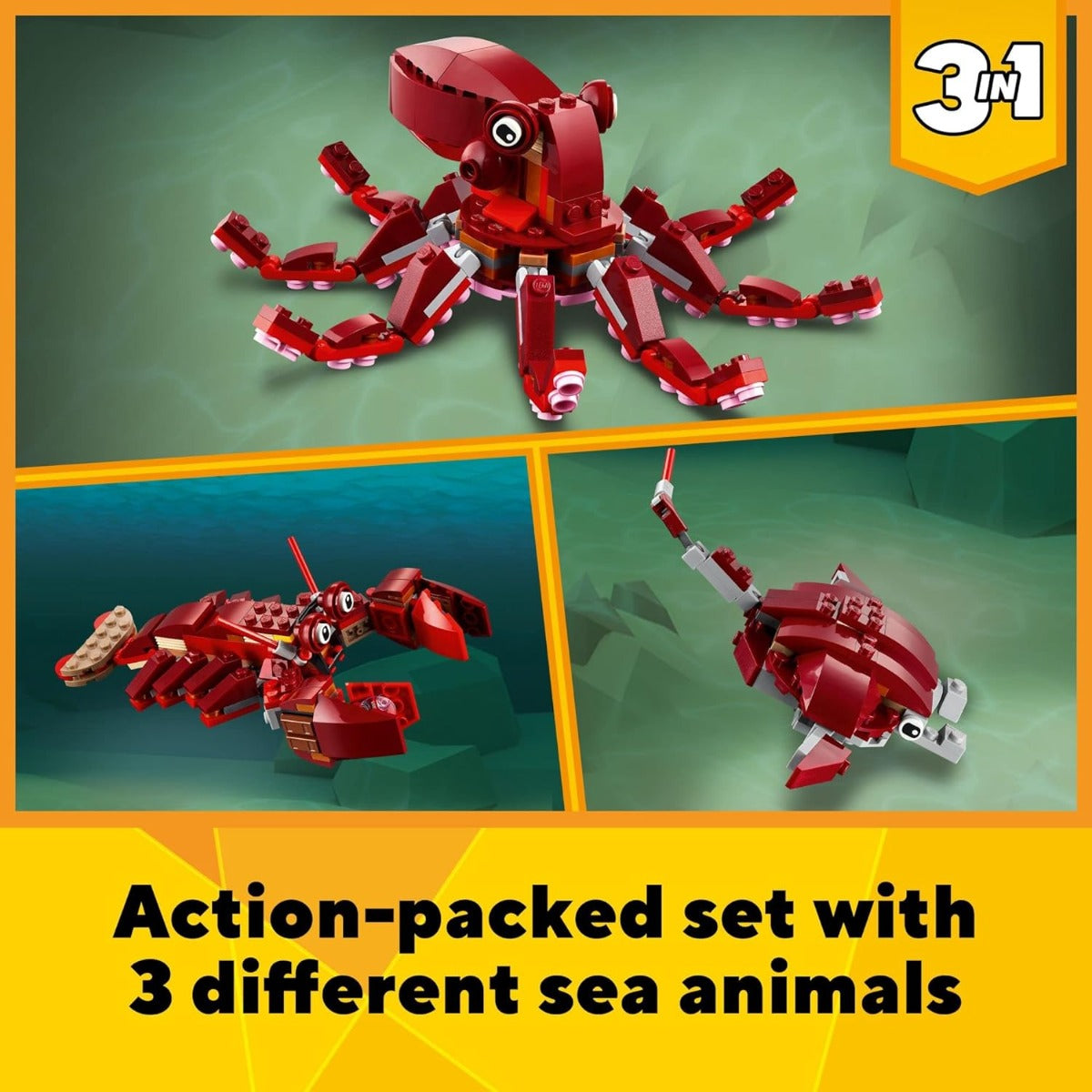 Buy Lego Creator 3 in 1 Sunken Treasure Mission with 522pcs | Yallatoys.com