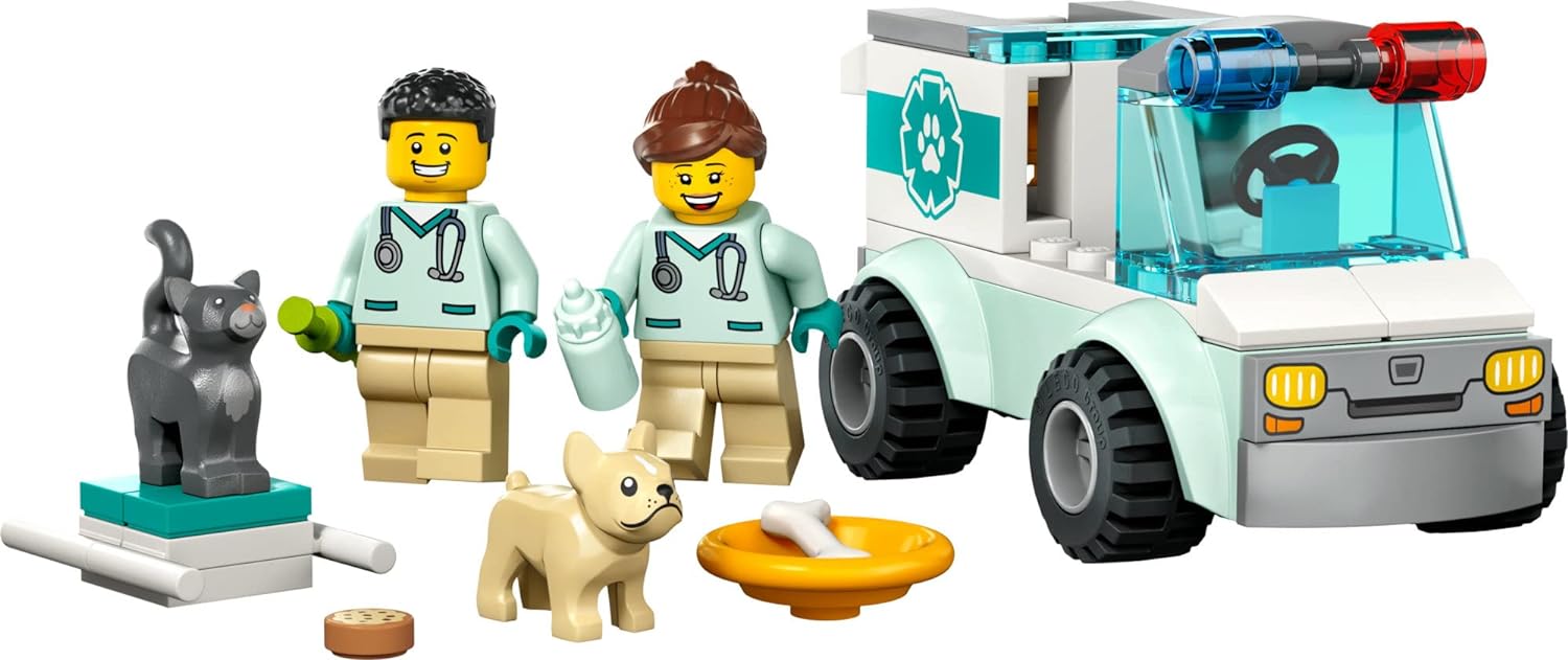 Buy Lego City Vet Van Rescue 60382 with 58pcs | Yallatoys.com