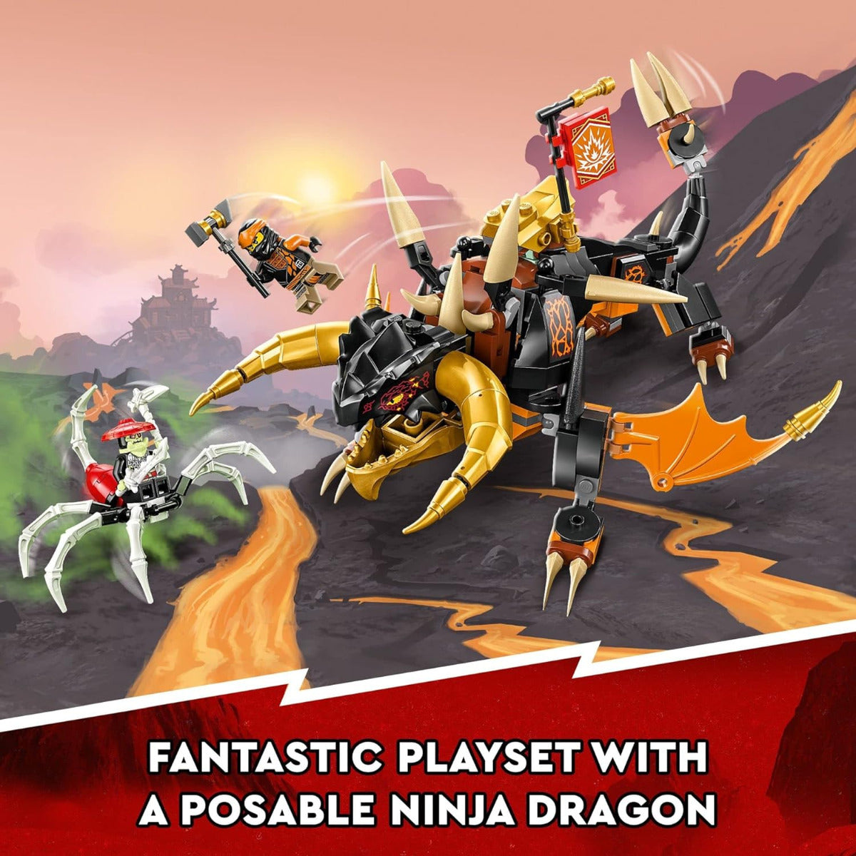Buy Lego Ninjago Coles Earth Dragon 71782 with 285pcs | Yallatoys.com