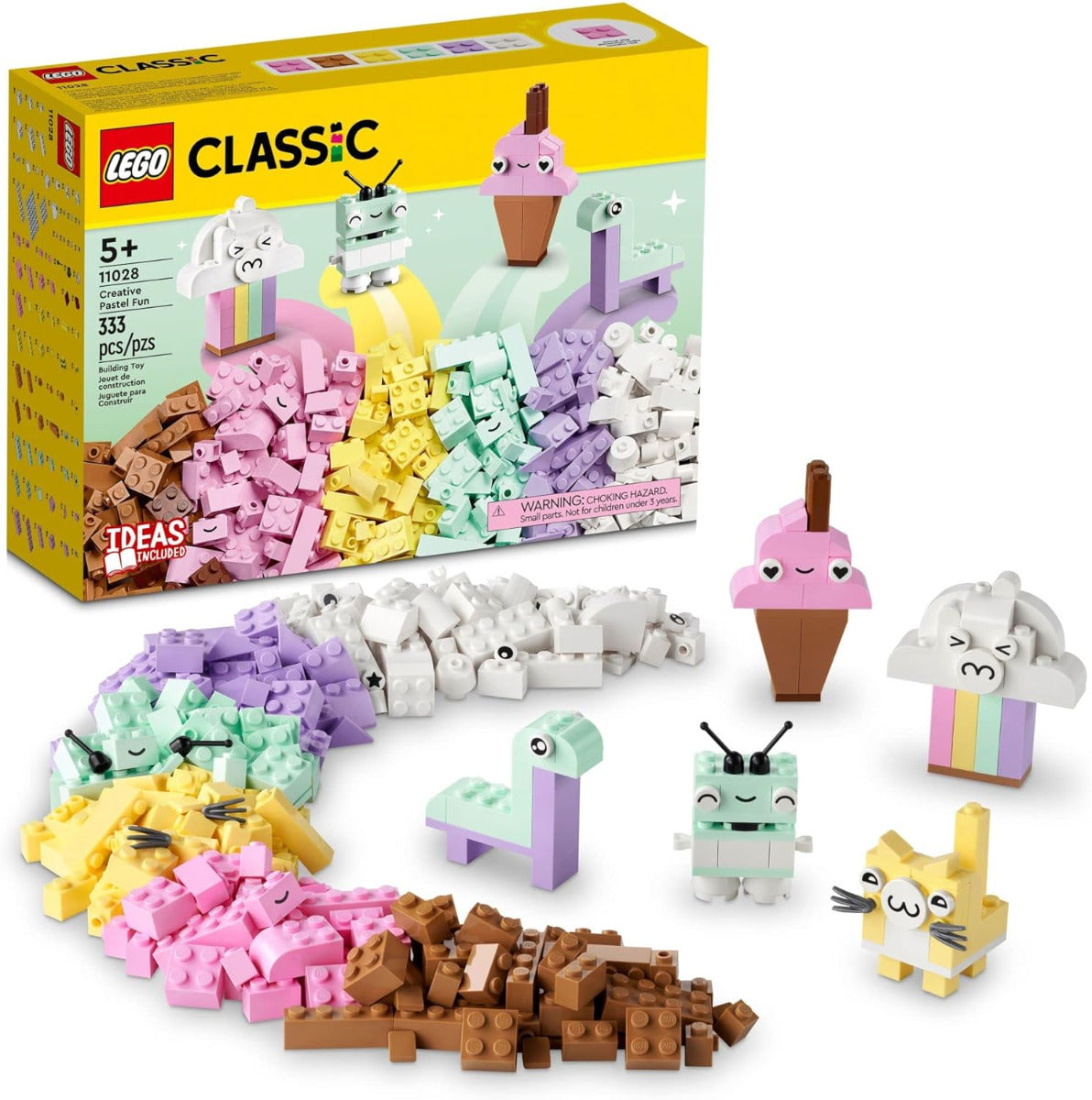 Buy Lego Classic Creative Pastel Fun Bricks Box 333pcs | Yallatoys.com
