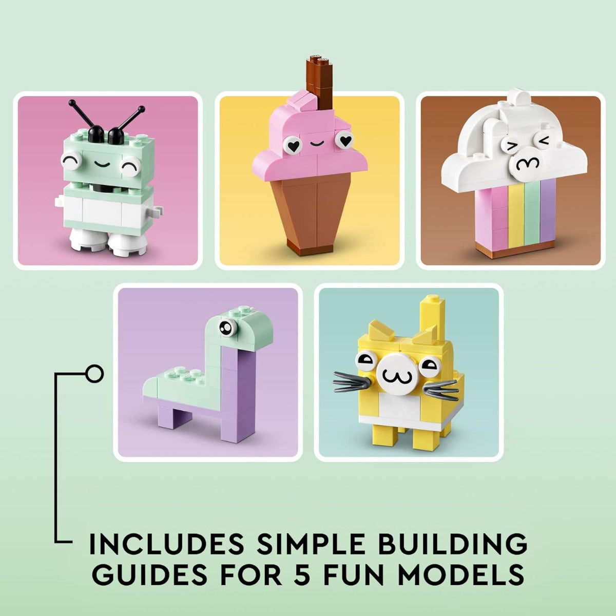Buy Lego Classic Creative Pastel Fun Bricks Box 333pcs | Yallatoys.com