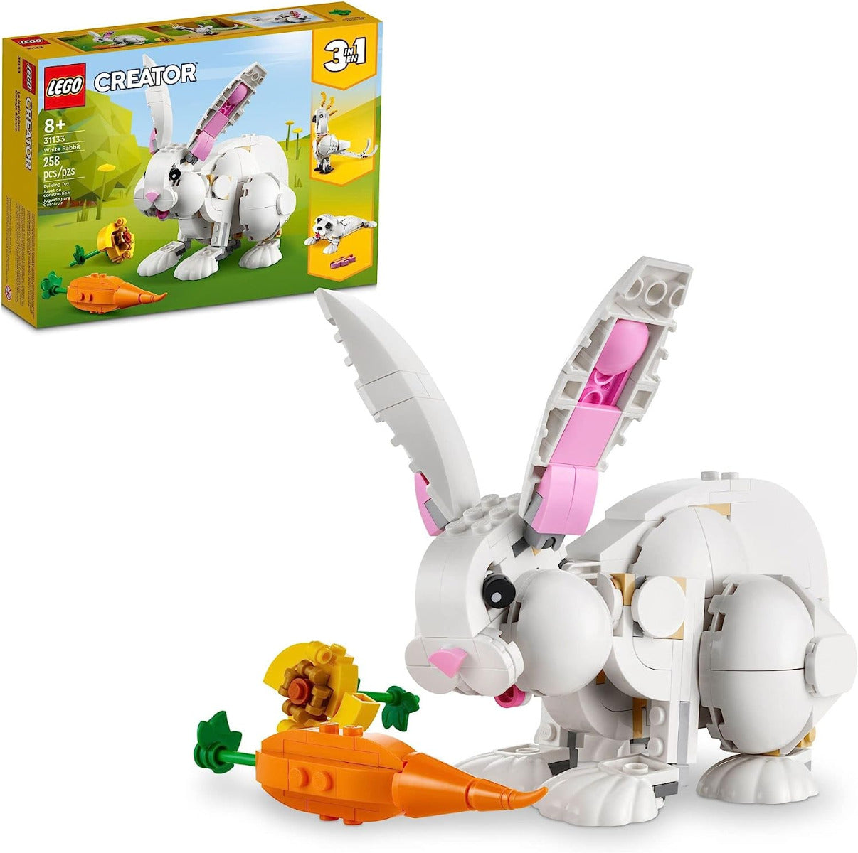 Buy Lego Creator 3 in 1 White Rabbit Animal 31133 with 258pcs | Yallatoys.com