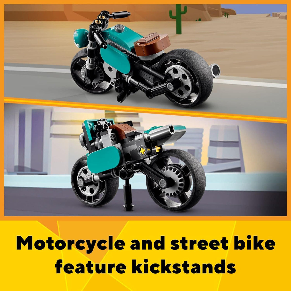 Buy Lego Creator 3 in 1 Vintage Motorcycle 31135 with 128pcs | Yallatoys.com