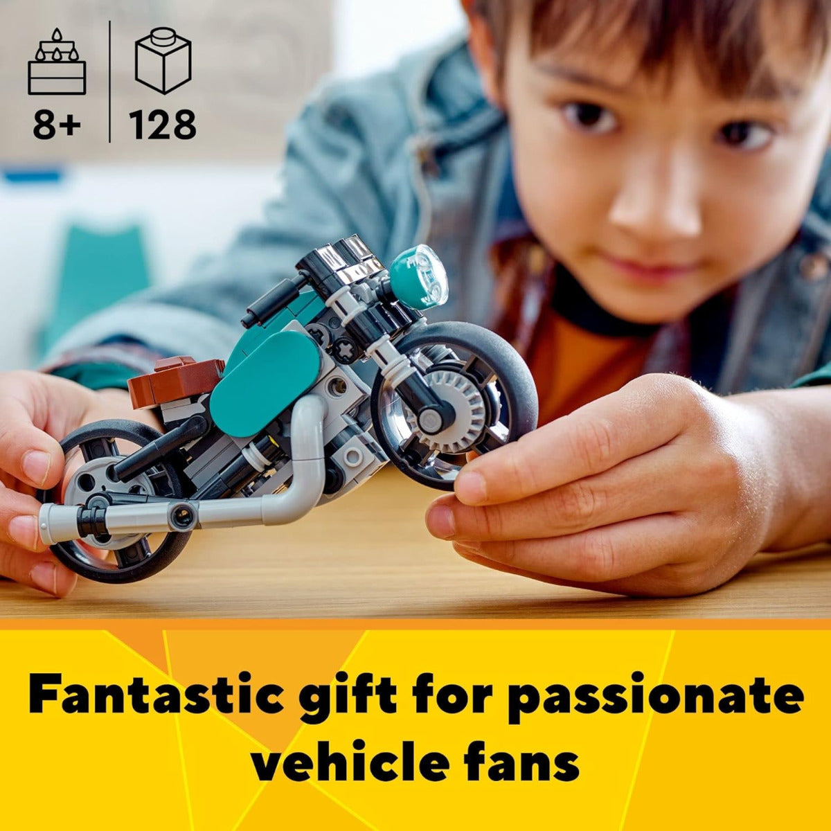 Buy Lego Creator 3 in 1 Vintage Motorcycle 31135 with 128pcs | Yallatoys.com