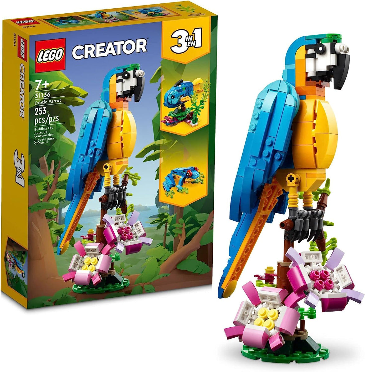 Buy Lego Creator 3 in 1 Exotic Parrot 31136 with 253pcs | Yallatoys.com