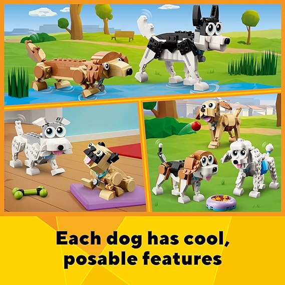Buy Lego Creator 3 in 1 Adorable Dog Building Kit 31137 with 375pcs | Yallatoys.com