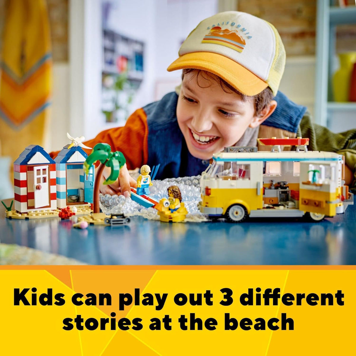 Buy Lego Creator 3 in 1 Beach Camper Van 31138 with 556pcs | Yallatoys.com