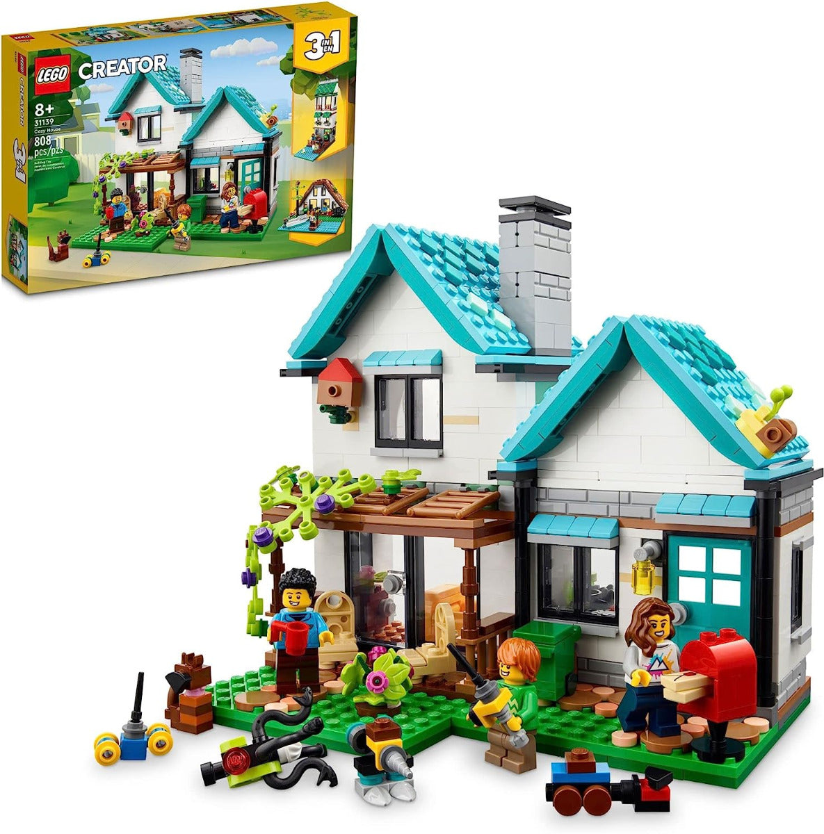 Buy Lego Creator 3 in 1 Cozy House 31139 with 808pcs | Yallatoys.com