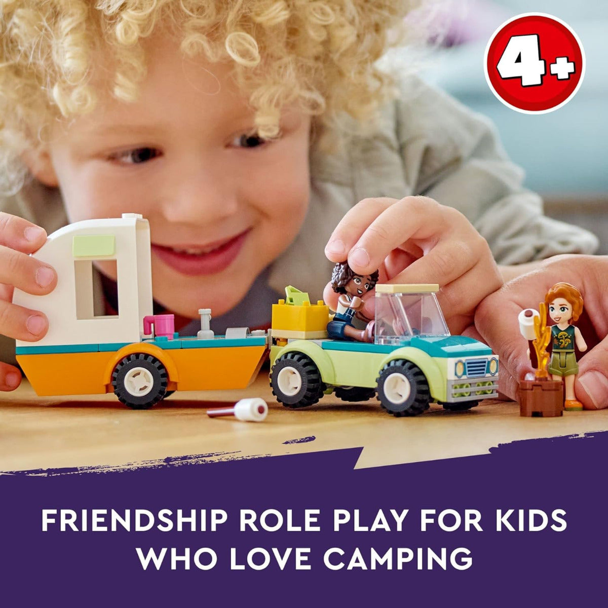 Buy Lego Friends Holiday Camping Trip 41726 Toy Caravan with Car with 87pcs | Yallatoys.com