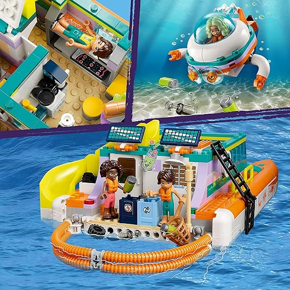 Buy Lego Friends Sea Rescue Boat Building Kit 41734 with 717pcs | Yallatoys.com