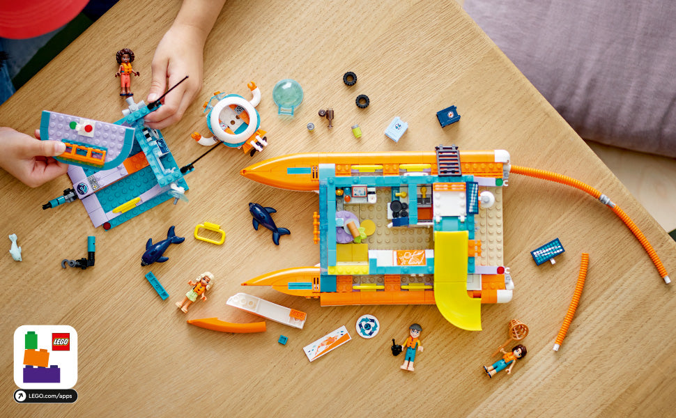 Buy Lego Friends Sea Rescue Boat Building Kit 41734 with 717pcs | Yallatoys.com