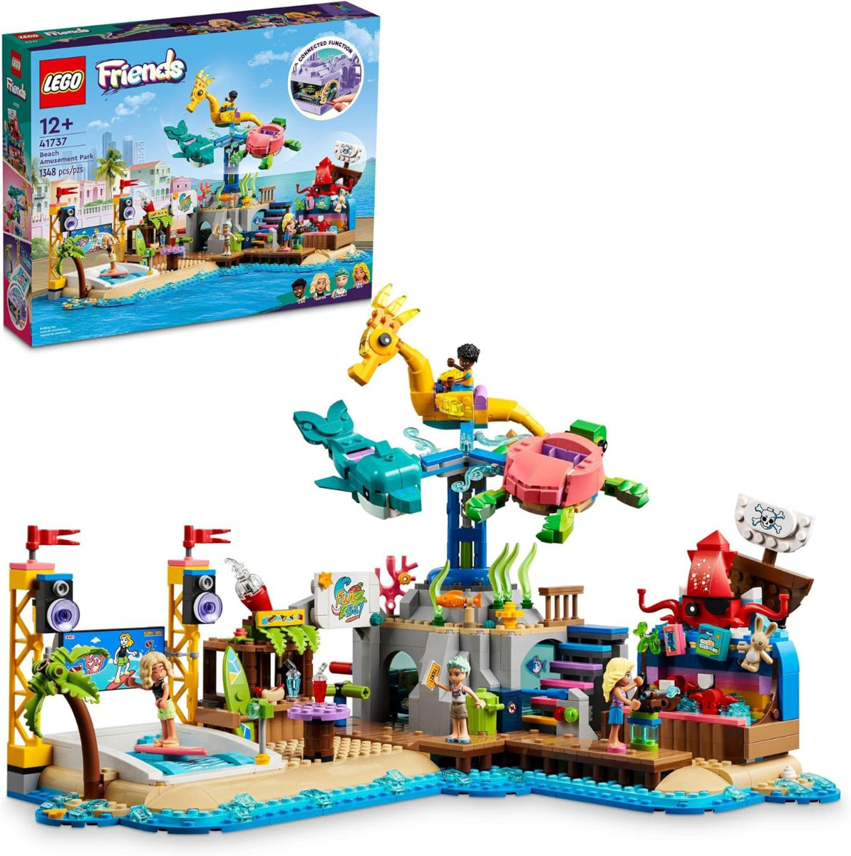 Buy Lego Friends Beach Amusement Park 41737 with 1348pcs | Yallatoys.com