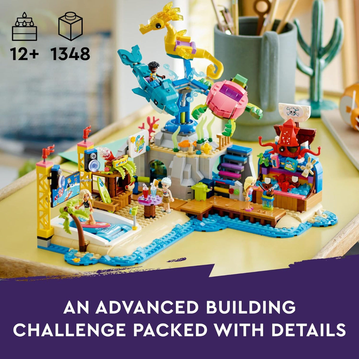Buy Lego Friends Beach Amusement Park 41737 with 1348pcs | Yallatoys.com