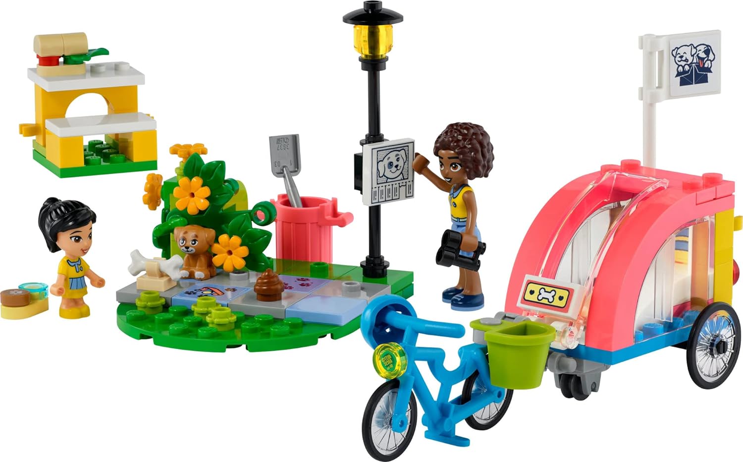 Buy Lego Friends Dog Rescue Bike Building Set 125pcs | Yallatoys.com