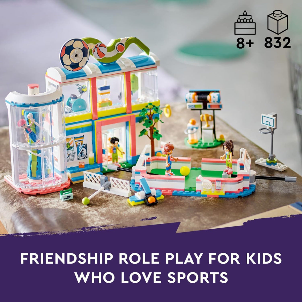 Buy Lego Friends Sports Center 41744 with 832pcs | Yallatoys.com