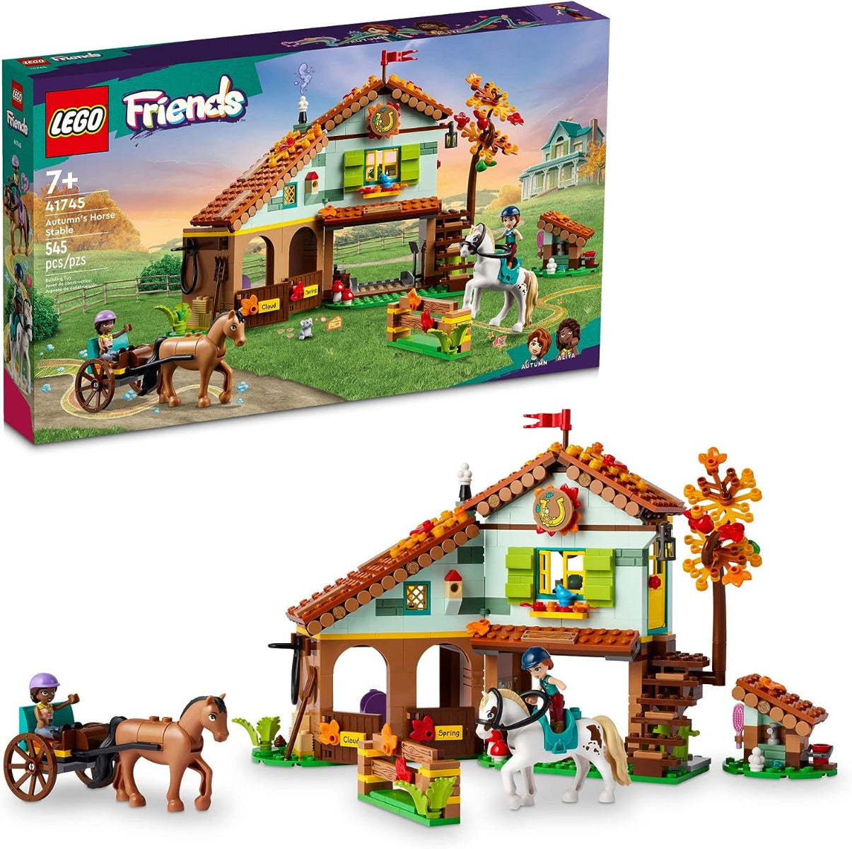 Buy Lego Friends Autumn’s Horse Stable 41745 with 545pcs | Yallatoys.com