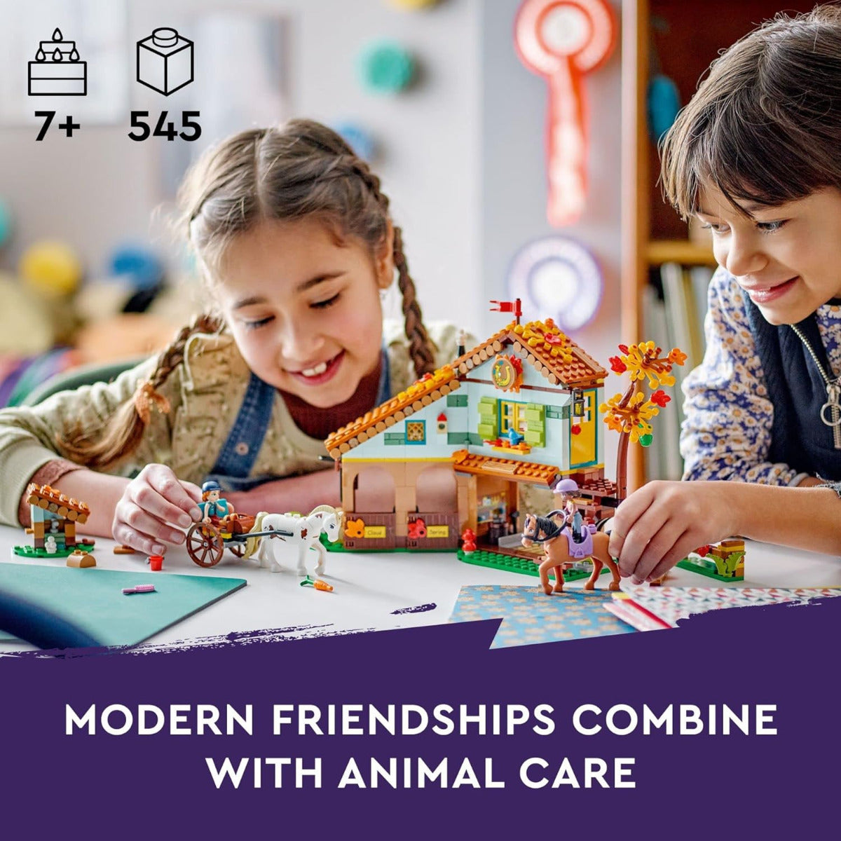 Buy Lego Friends Autumn’s Horse Stable 41745 with 545pcs | Yallatoys.com