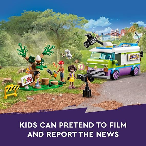 Buy Lego Friends Newsroom Van 41749 with 446pcs | Yallatoys.com