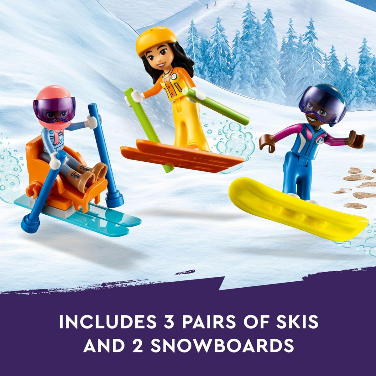 Buy Lego Friends Holiday Ski Slope and Cafe 41756 with 980pcs | Yallatoys.com