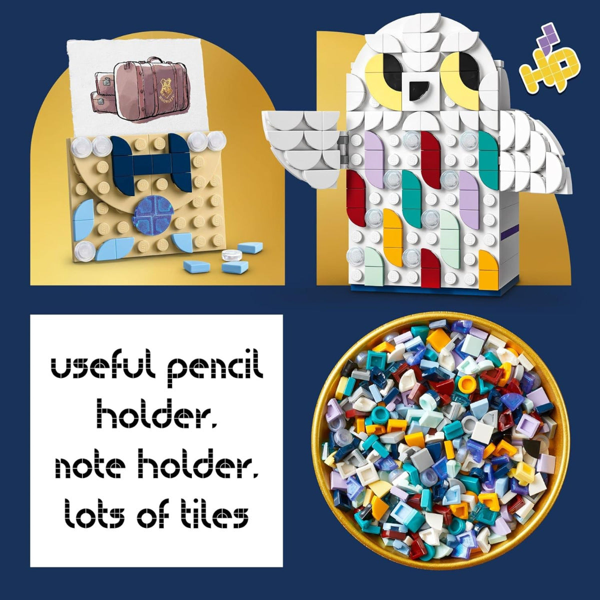 Buy Lego Dots Harry Potter Hedwig Pencil Holder 41809 Craft Set with 518pcs | Yallatoys.com