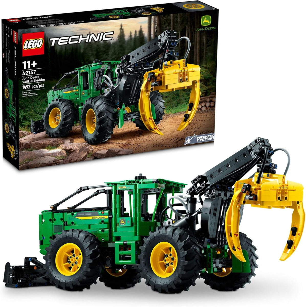 Buy Lego Technic John Deere 948L-II Skidder 42157 with 1492pcs | Yallatoys.com