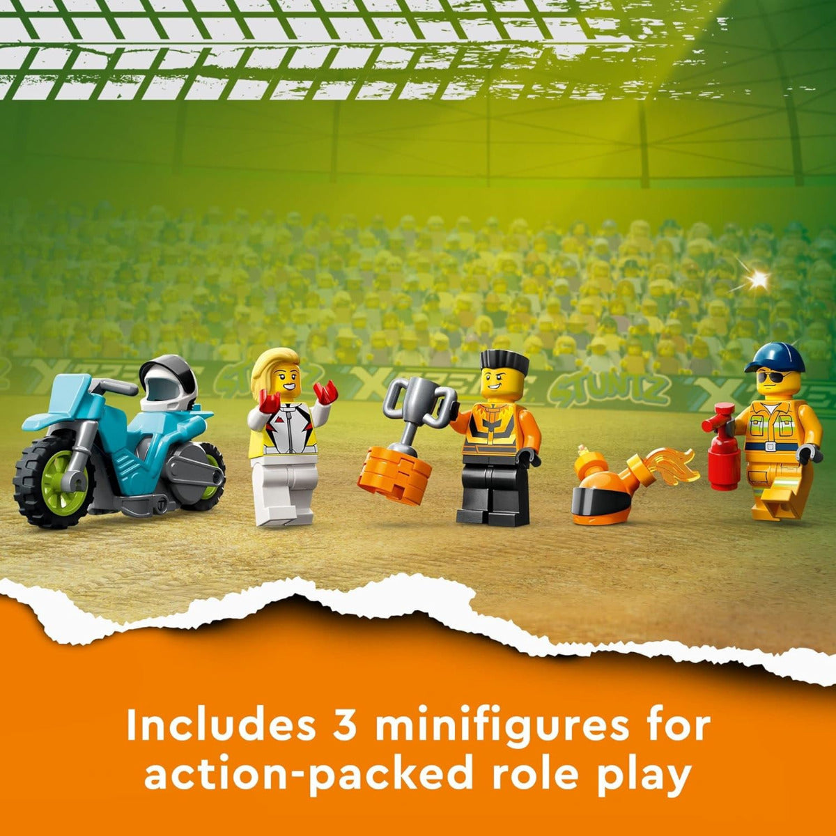 Buy Lego City Stuntz Stunt Truck and Ring of Fire Challenge 60357 with 479pcs | Yallatoys.com