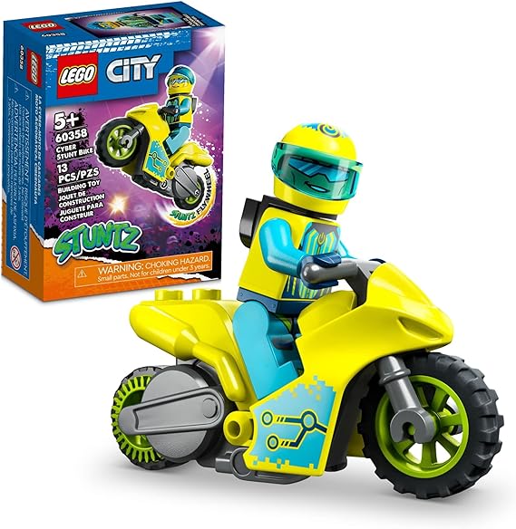 Buy Lego City Stuntz Cyber Stunt Bike Building Kit 60358 13pcs | Yallatoys.com