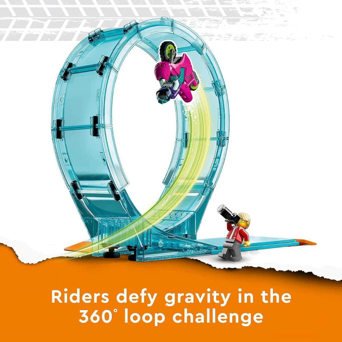 Buy Lego City Stuntz Ultimate Stunt Riders Challenge 3 in 1 Stunts with 385pcs | Yallatoys.com