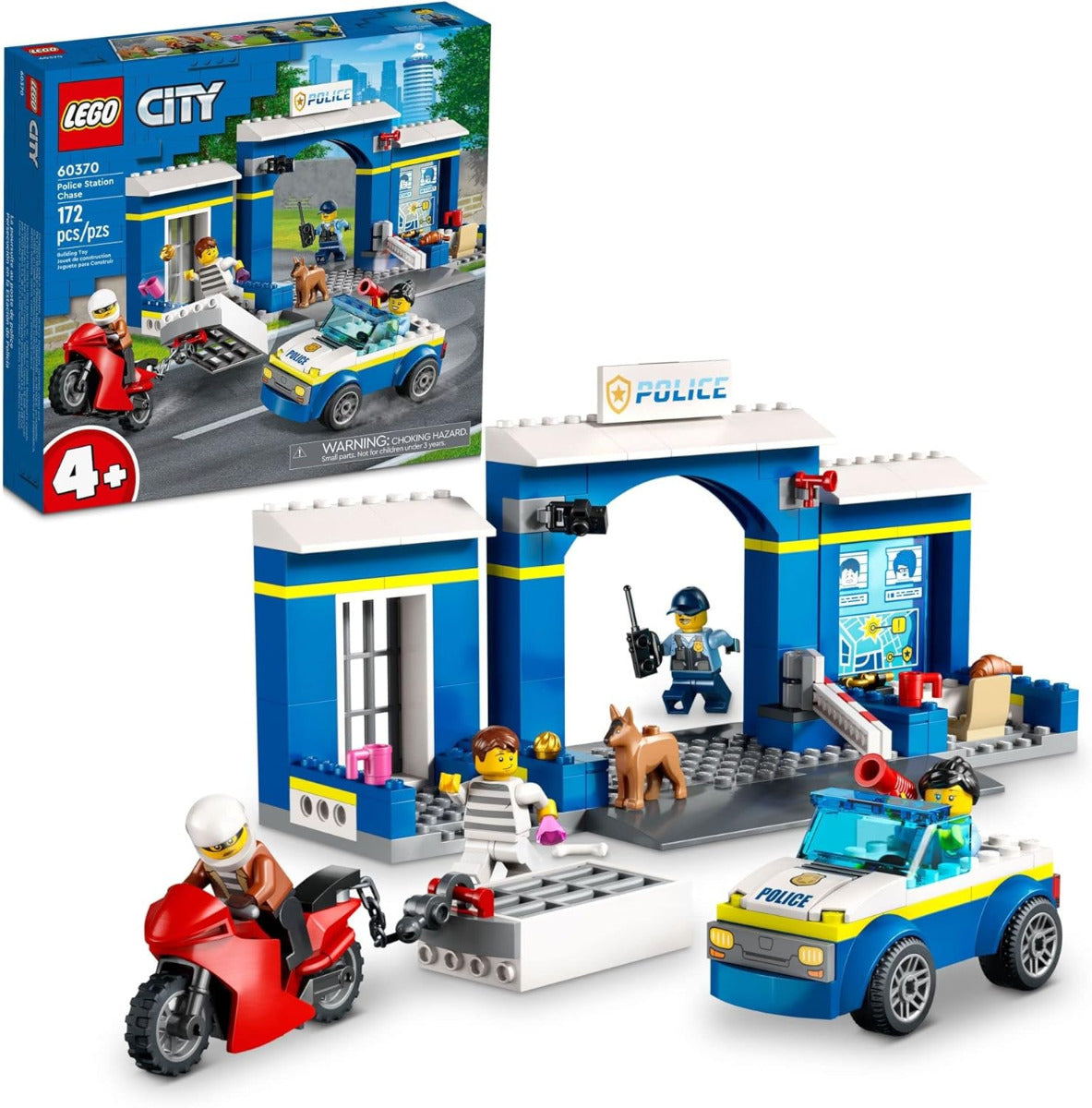 Buy Lego City Police Station Chase 60370 Playset with 172pcs | Yallatoys.com
