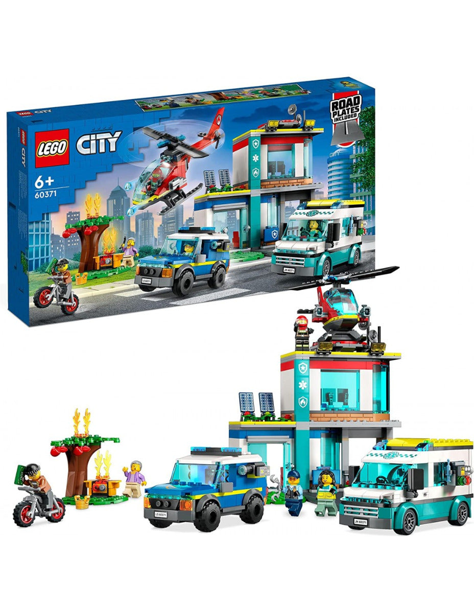 Buy Lego City Emergency Vehicles 60371 HQ with 706pcs | Yallatoys.com